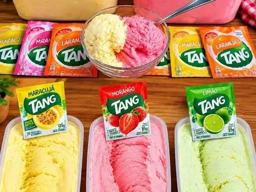 Sorvete Caseiro de Tang (sabor à escolha)