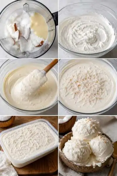 Sorvete Cremoso de Coco