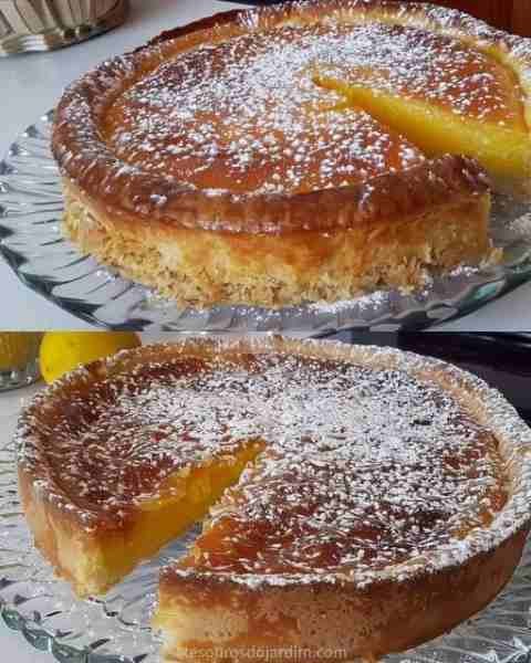 Tarte de Coco Muito Fácil pronto para servir