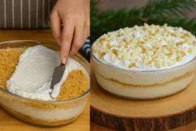 Torta Belga de Chocolate Cremosa: Receita Fácil com Base de Biscoito