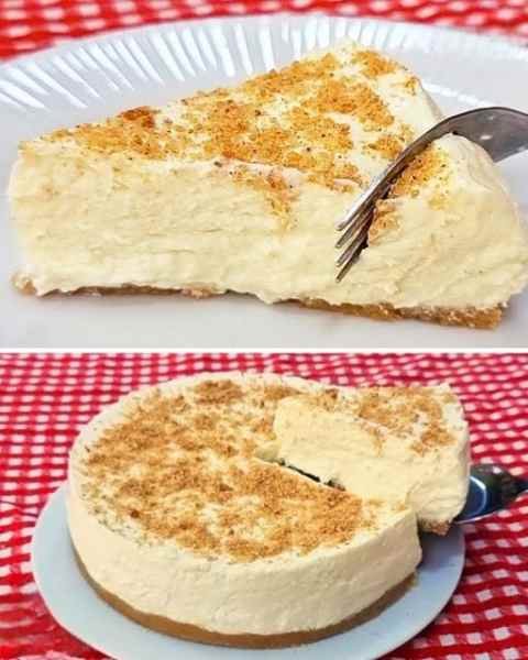 Torta Cremosa sem Açúcar e sem Leite Condensado
