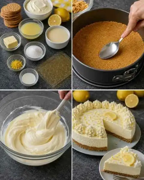 Torta de Limão sem Forno, Fácil e Rápida