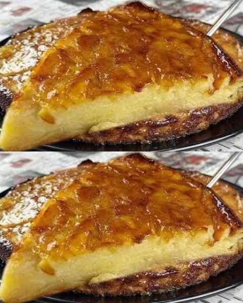 Torta de Maçã Caseira com Recheio Cremoso