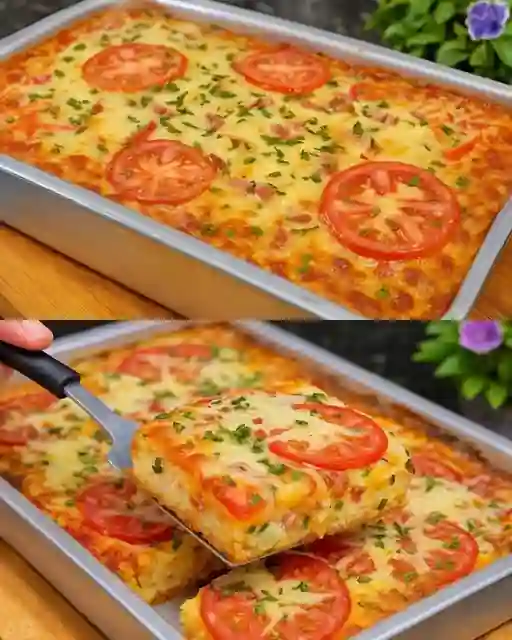 Torta temperada de liquidificador pronto para servir