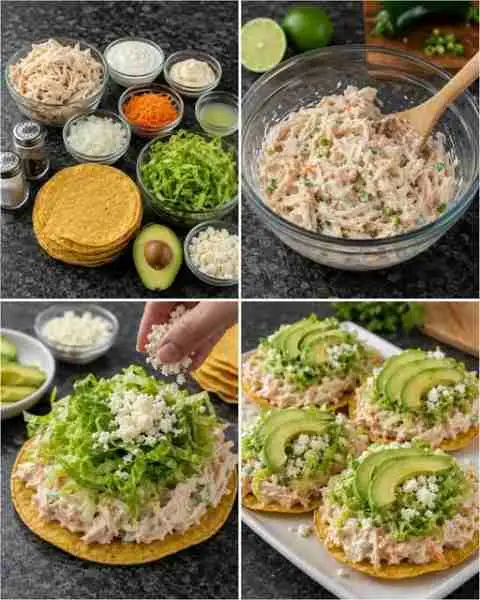 Tortilhas Crocantes com Frango Cremoso