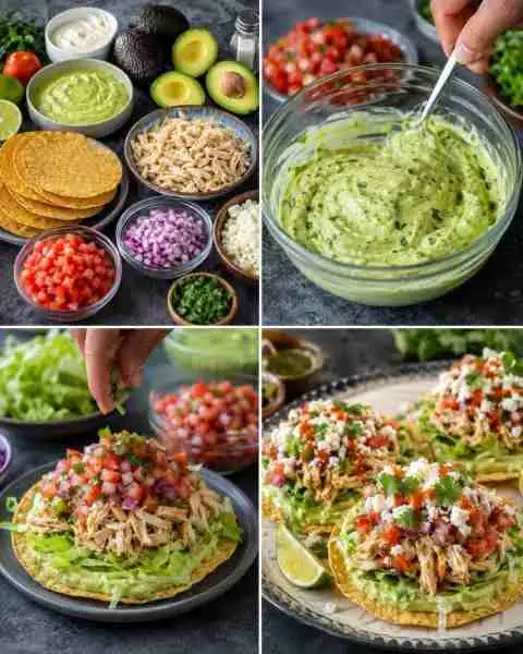 Tortilhas Crocantes com Frango e Abacate — Receita da Vovó
