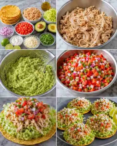 Tortilhas Crocantes com Frango e Abacate