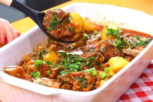 Imagem de costela com batata