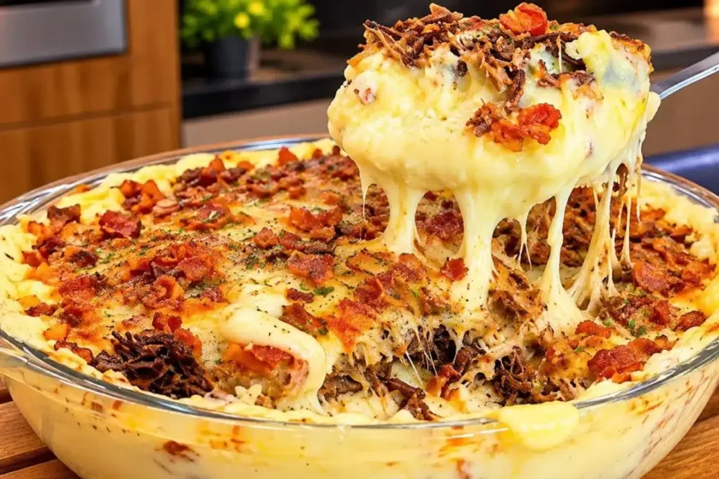 Carne com purê de batata com tempero caseiro e um passo a passo para o almoço