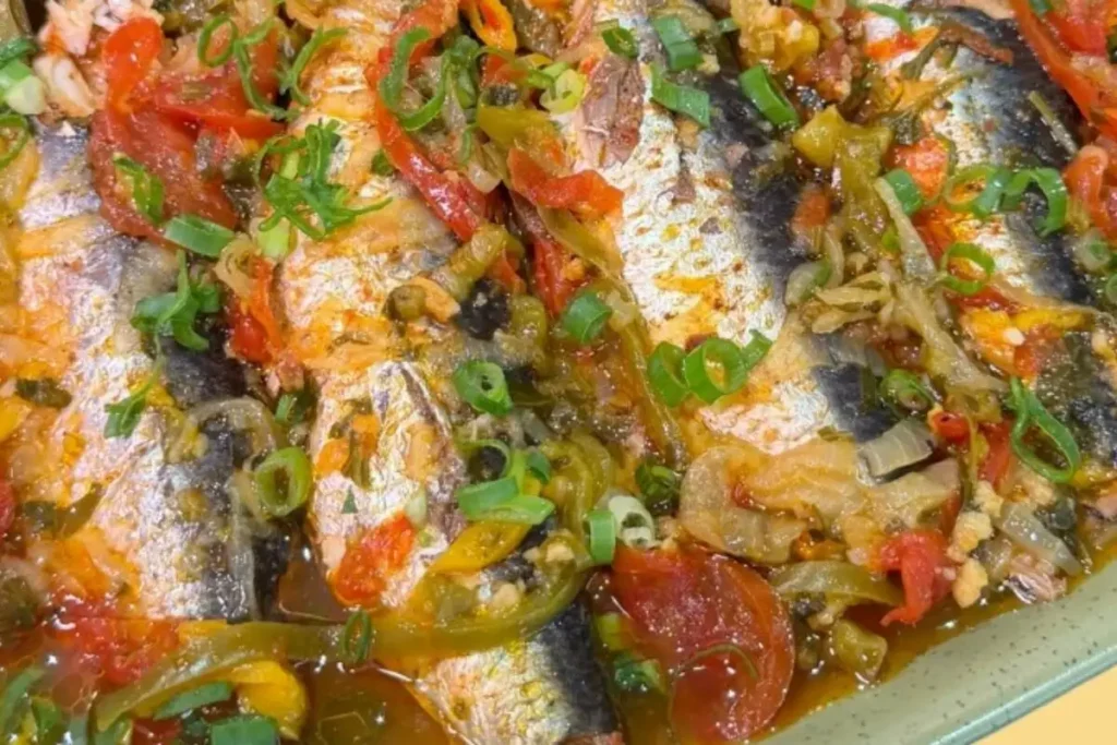 Escabeche de sardinha com tempero caseiro e um passo a passo para o almoço
