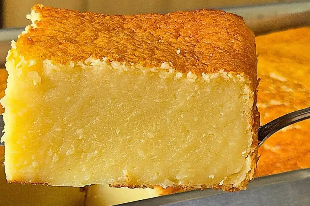 Bolo de leite com textura bem feita e uma apresentação perfeita para o café