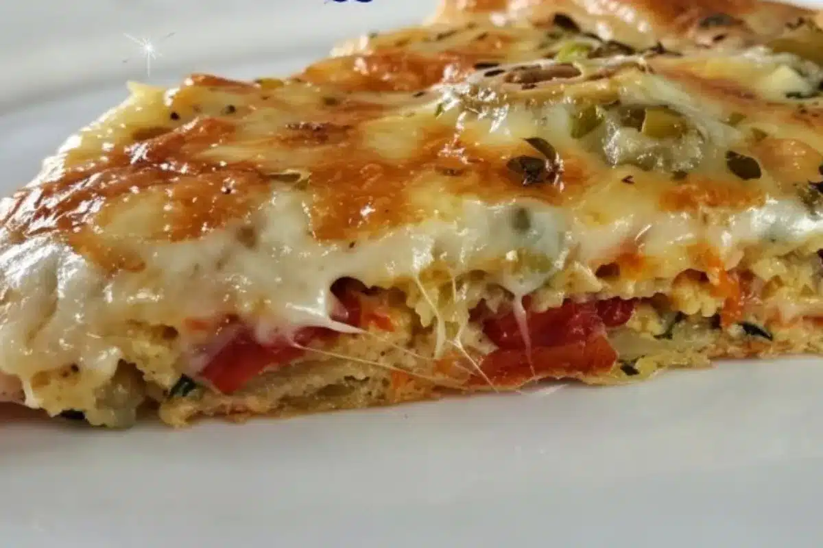 Pizza de legumes com montagem prática e finalização caprichada para a família