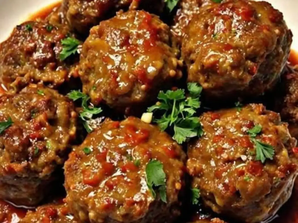 Almôndegas de Carne Moída Suculentas ao Molho de Tomate Caseiro