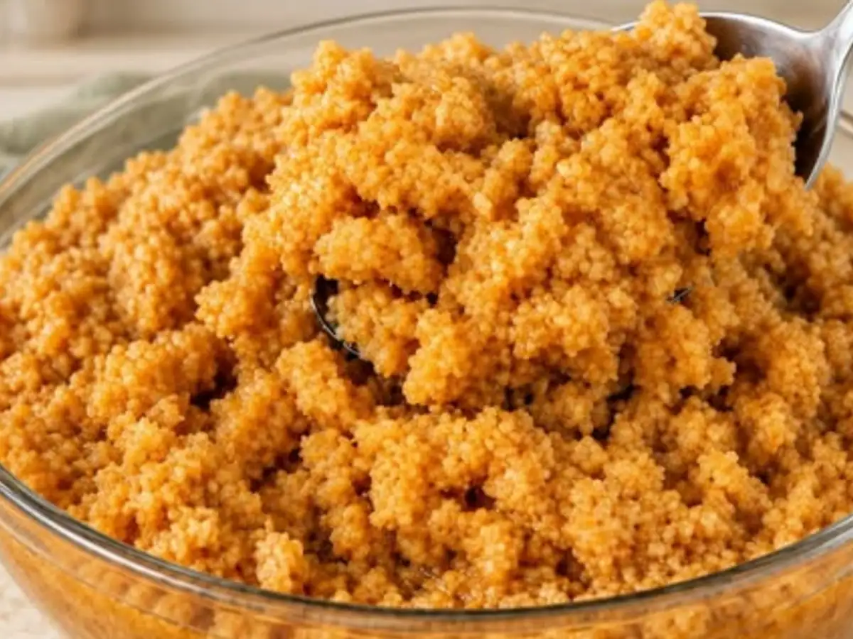 Ambrosia Caseira Tradicional com Leite Talhado e Canela