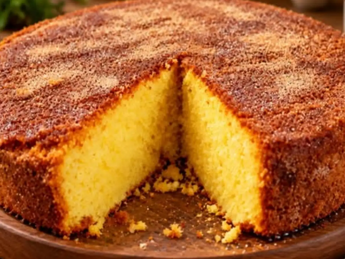 Bolo Caseiro Fresquinho da Tarde com Baunilha e Massa Fofinha