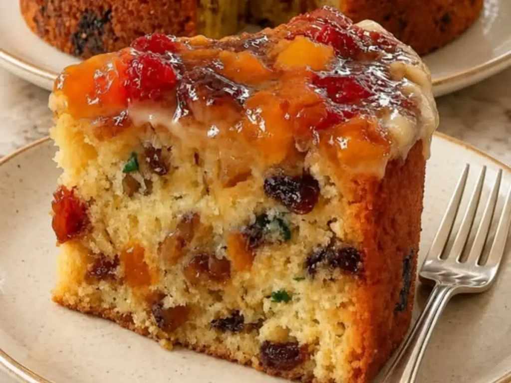 Bolo Úmido de Frutas Secas com Especiarias para Festas