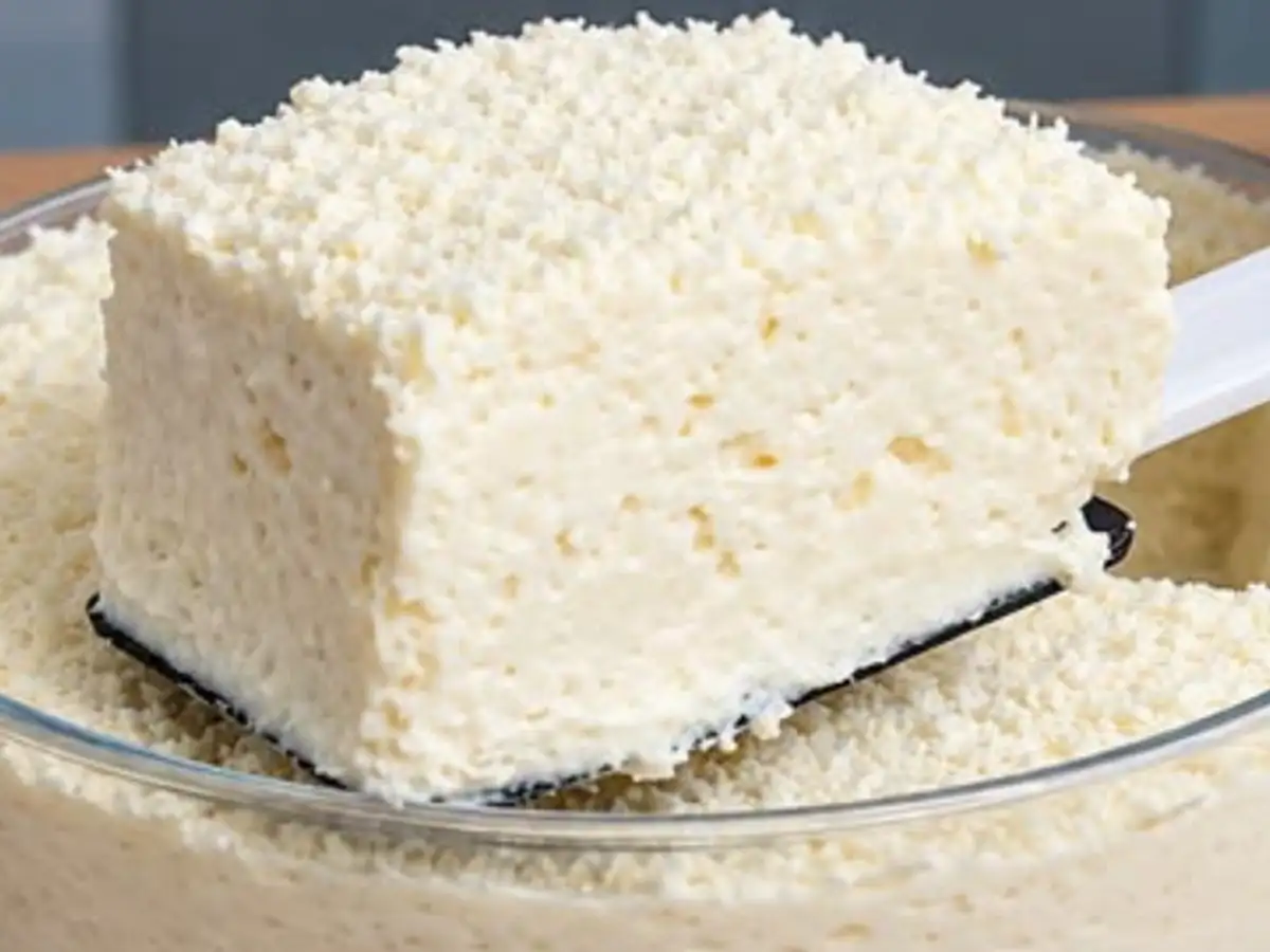 Sobremesa Céu dos Anjos de Travessa com Creme Branco