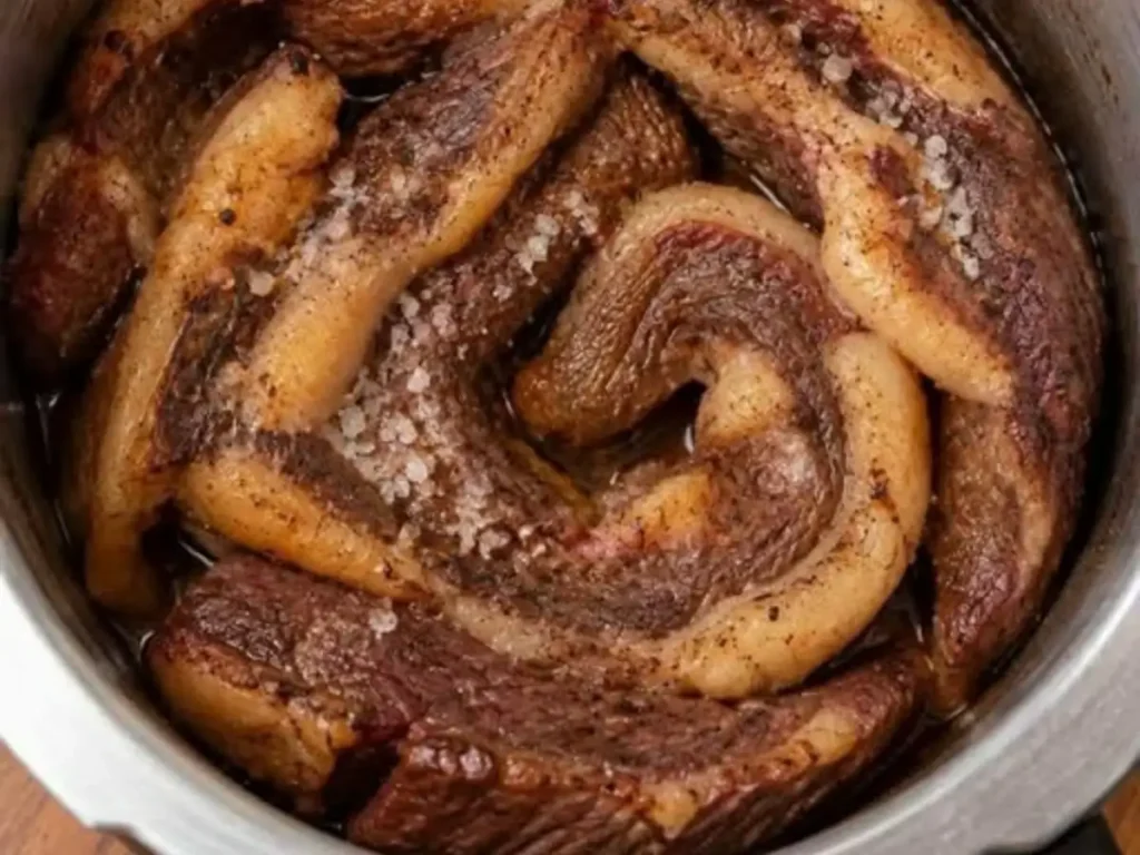 Churrasco de Panela de Pressão com Carne Macia e Cebolas