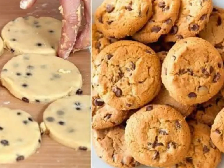 Cookies Caseiros com Gotas de Chocolate e Manteiga, Macios no Centro