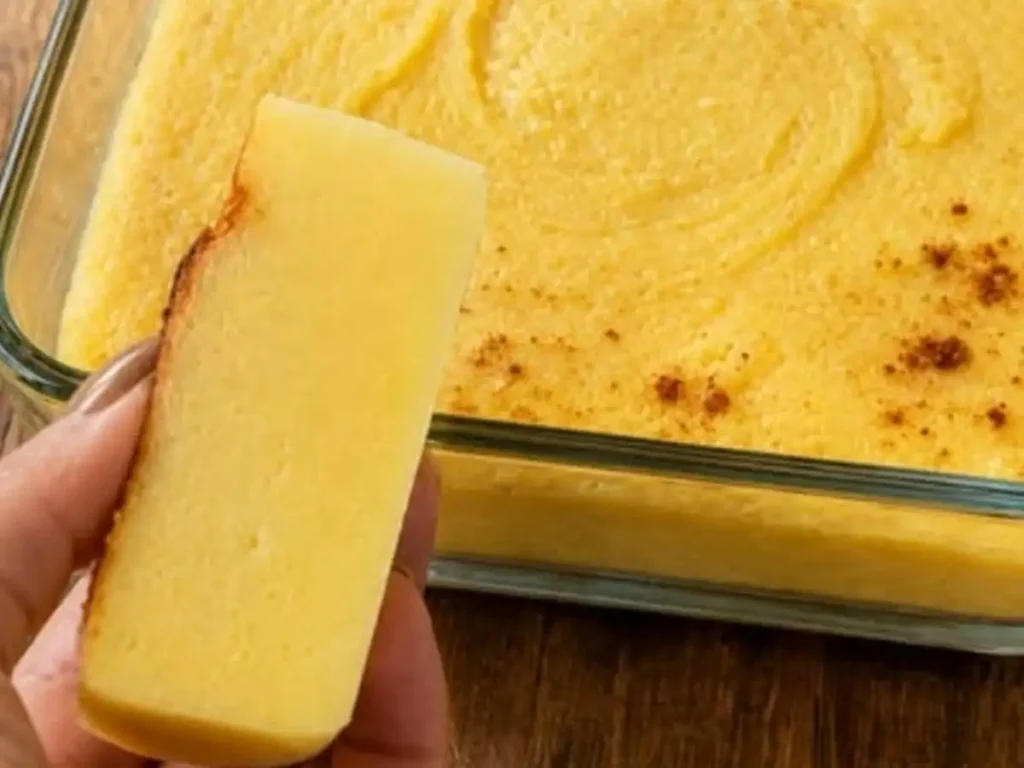 Curau de Corte da Fazenda com Milho Verde e Canela