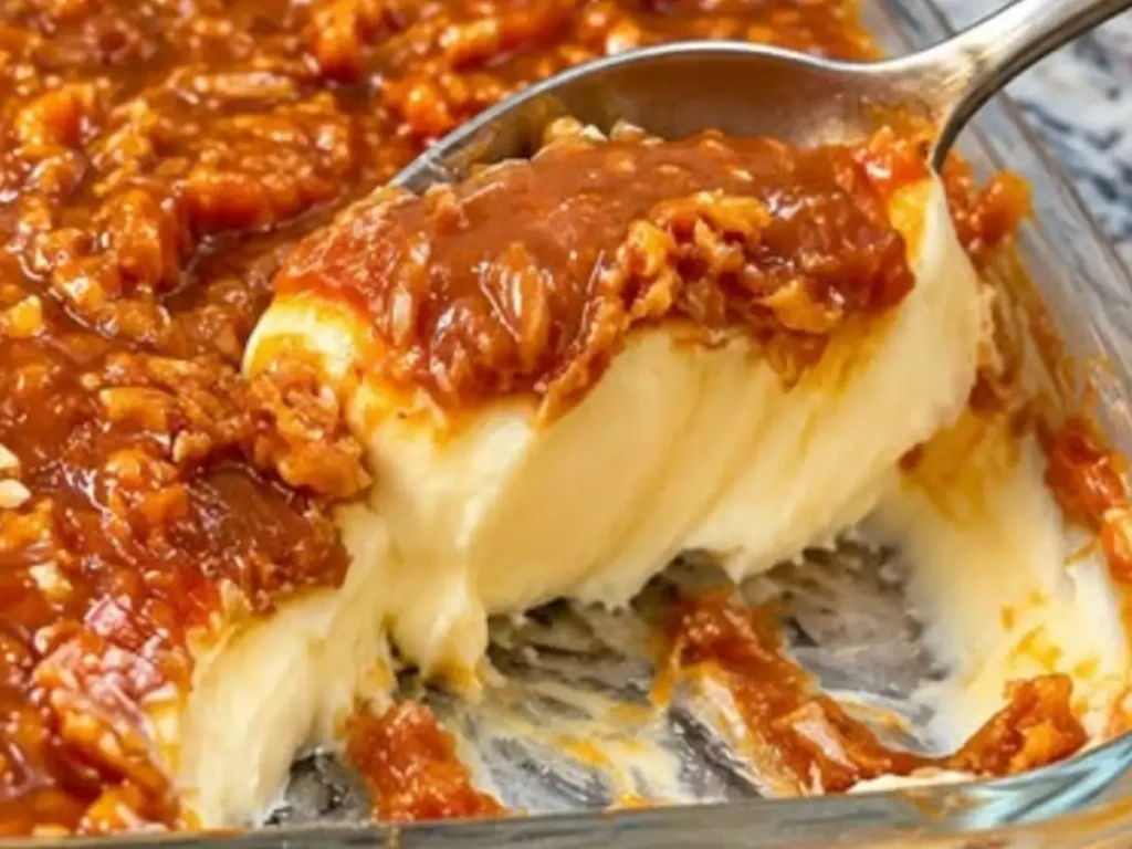 Doce da Rainha Cremoso de Travessa com Biscoitos