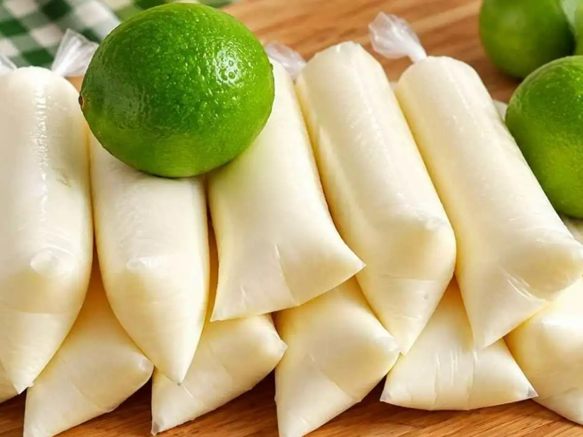 Geladinho Cremoso de Limão com Leite Condensado
