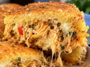 Torta Salgada de Liquidificador com Massa Fofinha e Recheio Cremoso de Frango pronto para servir