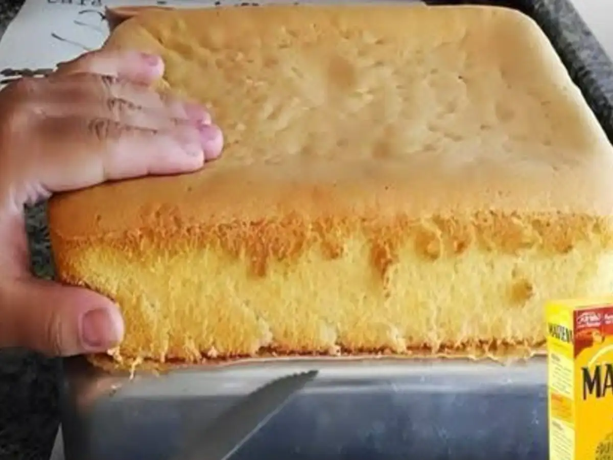 Pão de Ló de Maisena Alto e Leve que Desmancha na Boca