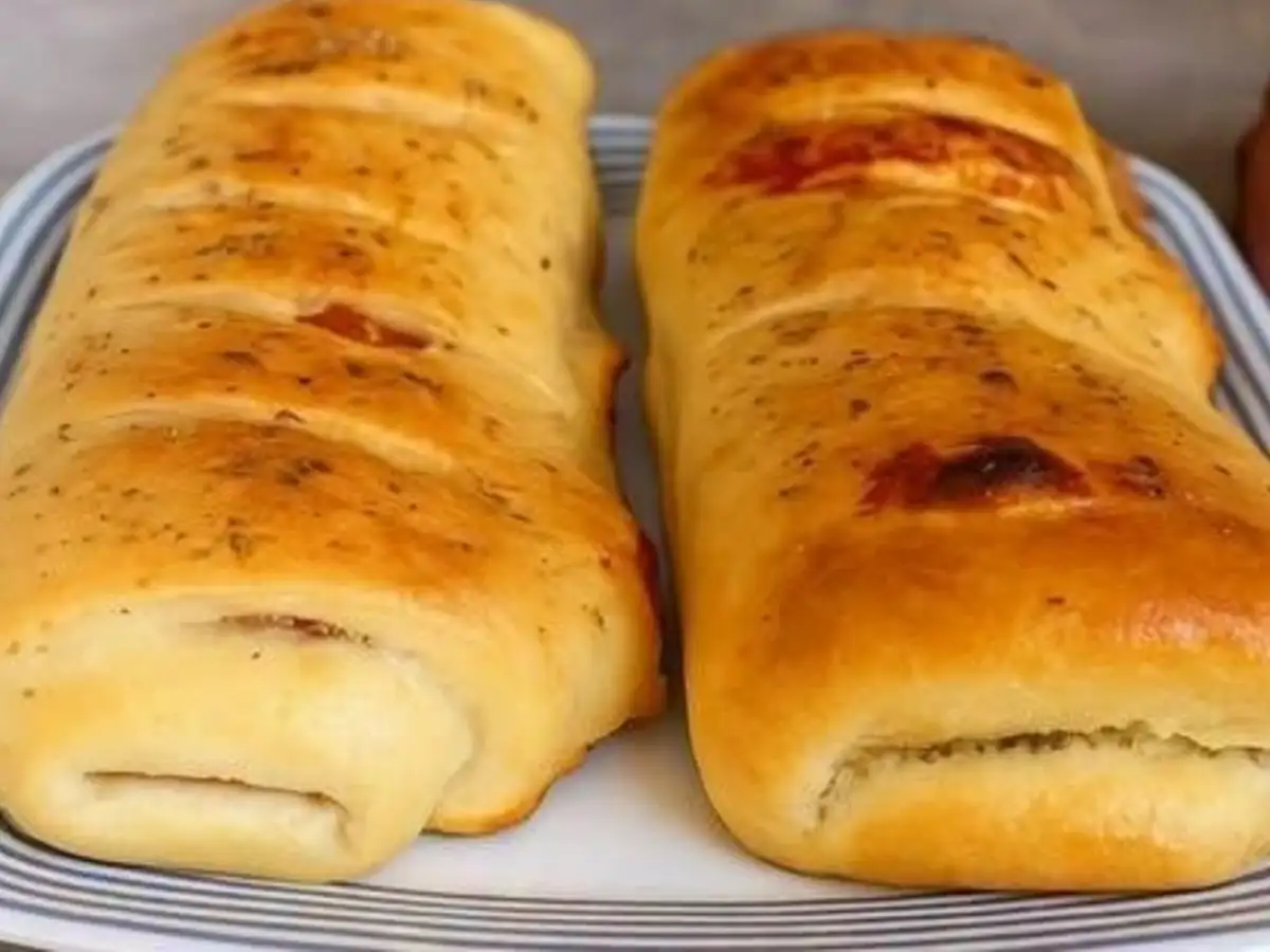 Pão Recheado Segura Marido com Presunto e Queijo Derretido