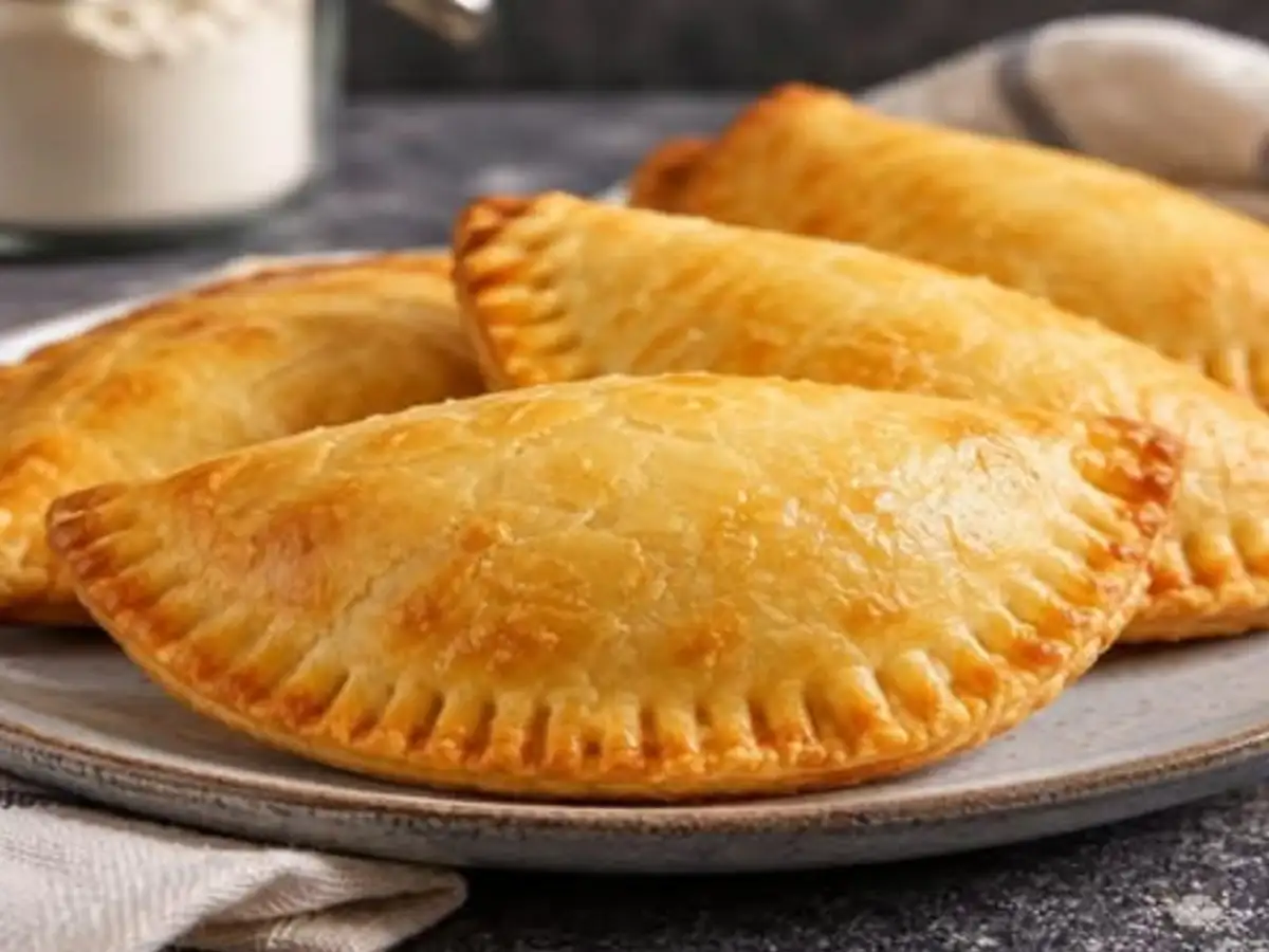 Pastel de Forno com Massa Caseira Amanteigada pronto para servir