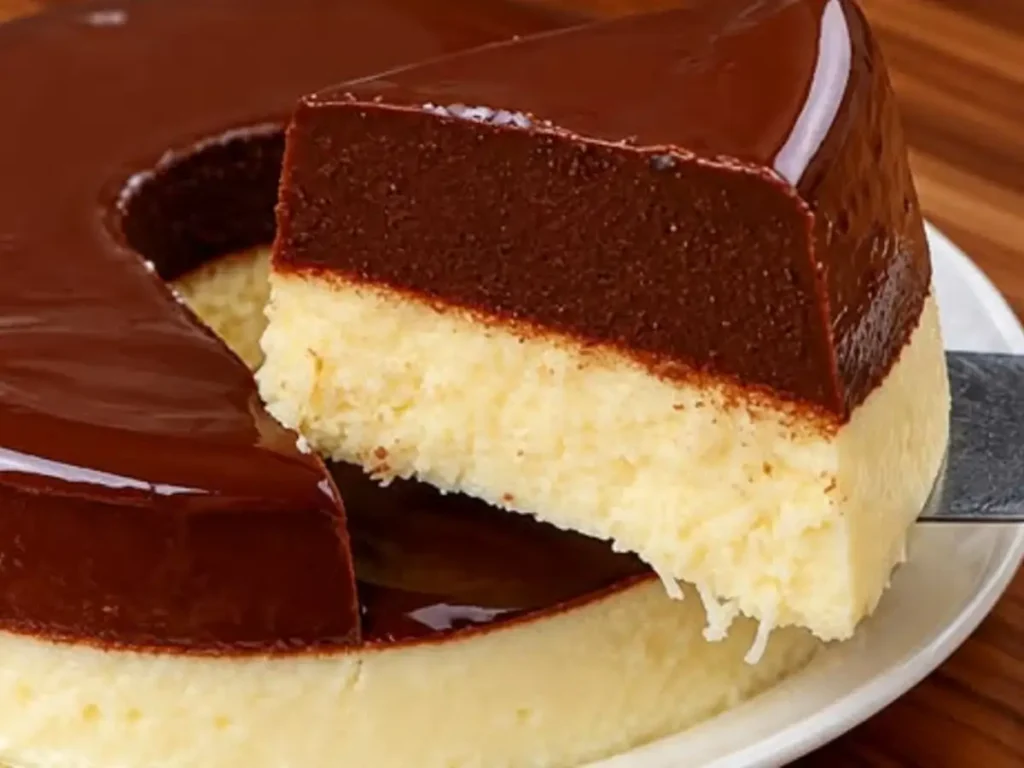 Pudim Prestígio sem Forno de Coco e Chocolate