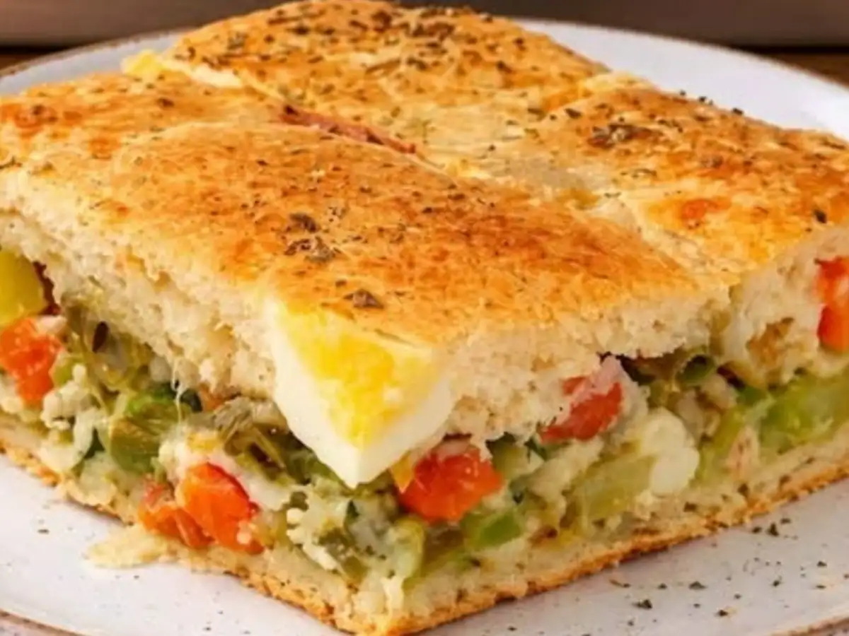 Torta Salgada de Legumes de Liquidificador com Massa Leve