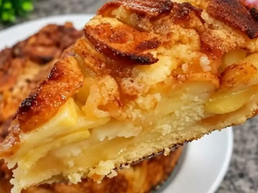 Torta de Maçã Alemã com Canela e Massa Amanteigada