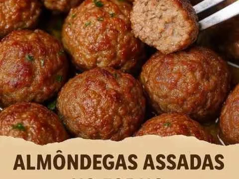 Almôndegas Assadas no Forno