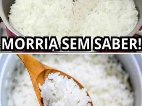 Arroz branco soltinho e bem temperado