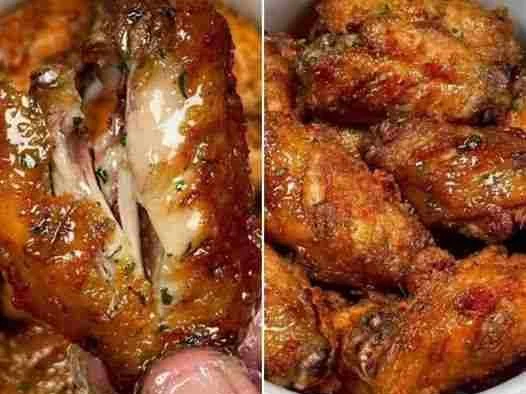Asinha de frango assada com mel e soja