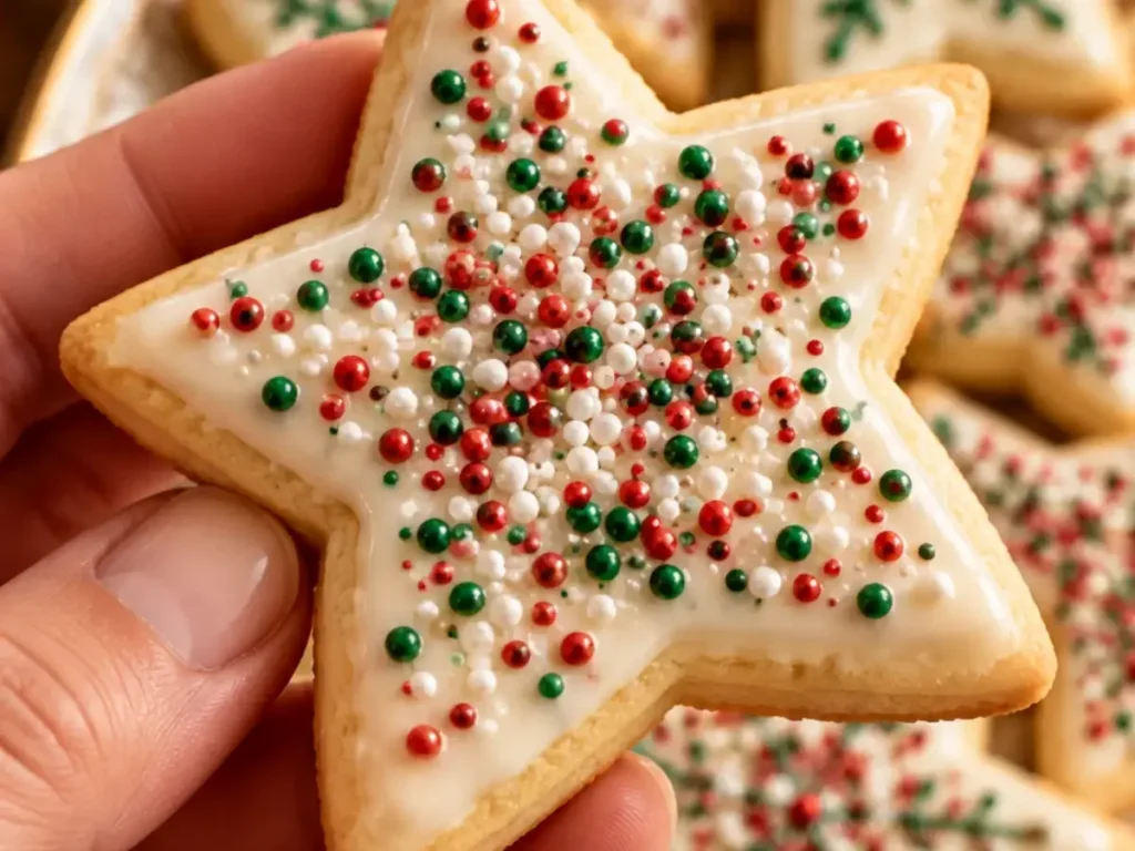 Bolachinhas de Natal em Formato de Estrela