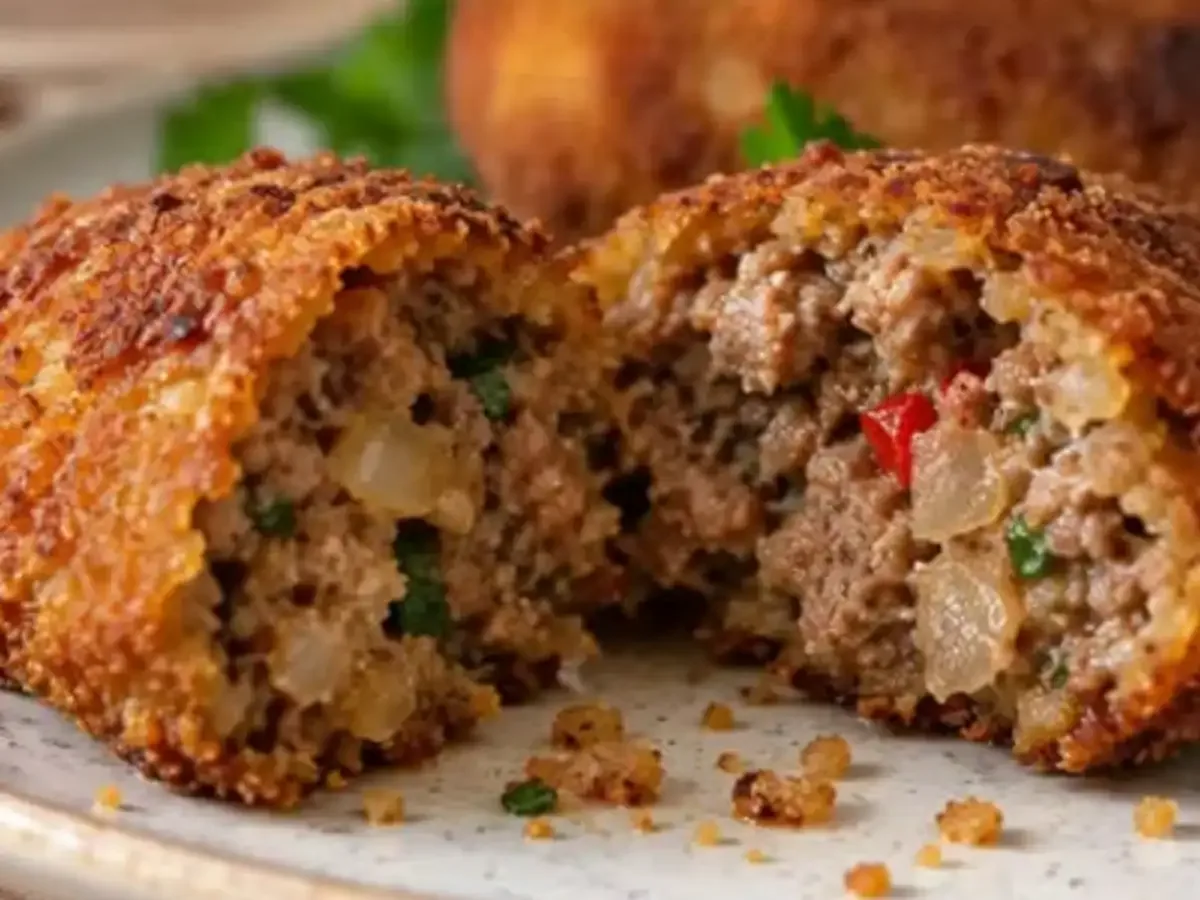 Bolinho de Carne Moída Crocante