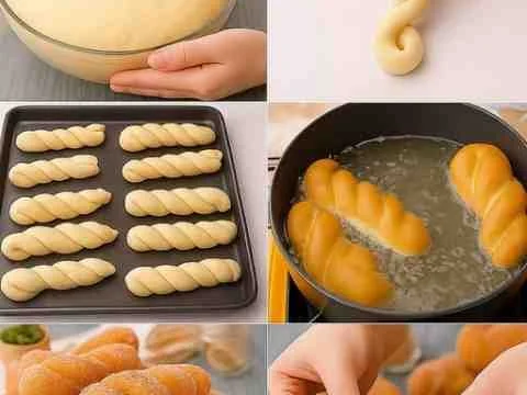 BOLINHO DE CHUVA ESPIRAL pronto para servir