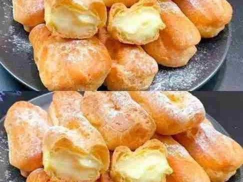 Bolinho dos 3 Reis Magos (Bolinhos de Choux com Creme)