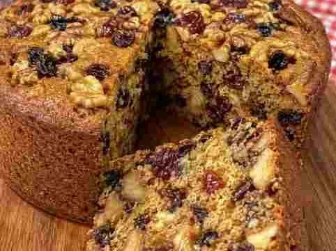 Bolo Caseiro de Frutas Secas Úmido e Aromático