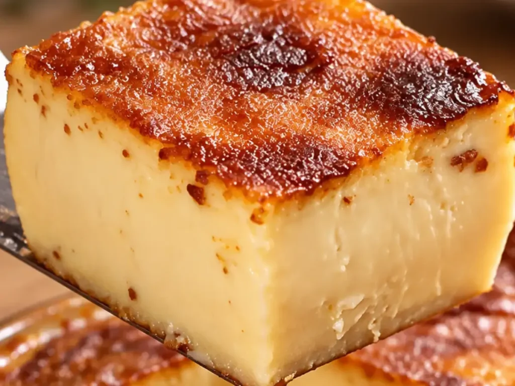 Bolo Cremoso de Liquidificador (Estilo Bolo-Pudim de Parmesão)