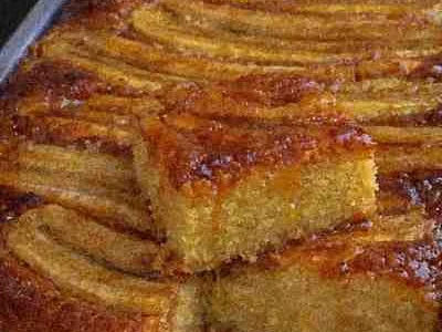 Bolo de Banana Caramelizado