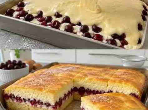 Bolo de Cereja com Creme