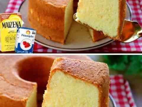 Bolo de creme de leite com Maizena