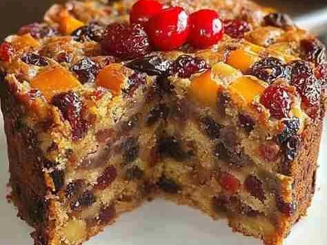 Bolo de Frutas Secas e Cristalizadas