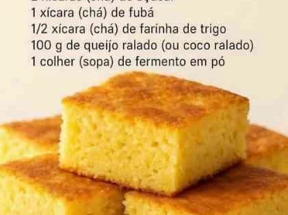 Bolo de Fubá Cremoso da Vovó Ana