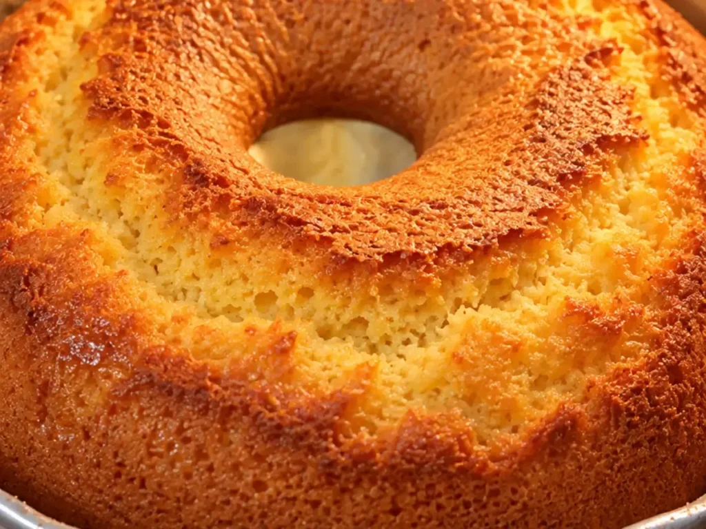 Bolo de Fubá da Vovó com Queijo