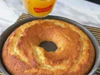 Bolo de Fubá Fofinho com Laranja