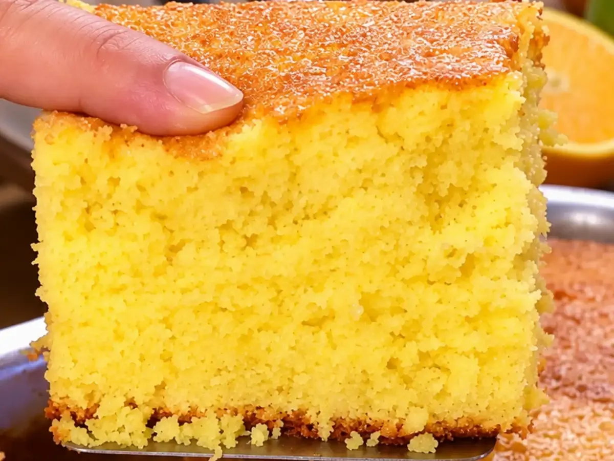Bolo de Laranja Super Fofinho e Molhadinho
